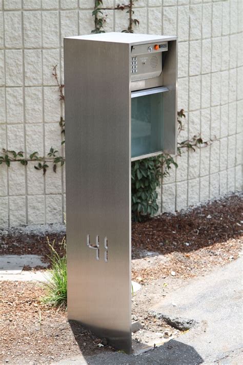 stainless steel mail boxes|modern stainless steel mailboxes residential.